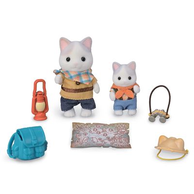 Calico Critters Exciting Exploration Set - Latte Cat Brother & Baby