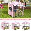 Hadisi Kids Playhouse Cover,600D Heavy Duty Outdoor Waterproof Play house Covers,47.5"W x47.5"D x60"H with Transparent PVC Doors and Windows,Suitable for All Around Playtime Patio with Canopy Playset view 2