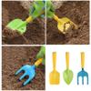 Kids Gardening Tools Kids Gardening Set 4Pcs/Set Mini Ergonomic Toddler Gardening Set Portable Vibrant Rounded Corner Educational Kids Gardening Tools for Outdoor view 4