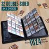 Houseables 1000 Card Binder, Ringless Card Binder, 16 Pocket, Side Loading, Collectible Trading Album, Collection Folder, Collector Book Holder, Sports, One Piece, MTG, Yugioh, Pokemon, with Zipper view 4