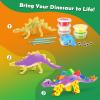 Drama Planet Dinosaur Air Dry Clay Kit  Create 5 Dinosaur Models with 12 Colors of Modeling Clay, Instruction Guide  Fun & Educational Craft Set for Kids view 3