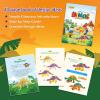 Drama Planet Dinosaur Air Dry Clay Kit  Create 5 Dinosaur Models with 12 Colors of Modeling Clay, Instruction Guide  Fun & Educational Craft Set for Kids view 4
