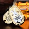 HIDEDC Desperate Rabbit Fidget Slider, Metal Fidget Toys Adults Haptic Coin Infinite Rotation Push, EDC Fidget Toys Sensory Toy Executive Desk Toy for Keep Focus & Stress Relief (Gold) view 3