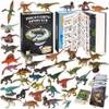 BIWASE Dinosaur Toys for Kids 3-5 5-7, 50 pcs Realistic Dinosaurs with Book & Dinosaurs Learning Cards - Educational Small Dinosaur Figures for Party Favors Gifts, Boys and Girl 8-12 Year Old view 1