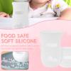 2 Pack Silicone Sleeve for Avent Natural Glass Baby Bottles Anti Breakage Baby Bottle Holder Insulated Natural Silicone Bottle Cover Compatible Avent Glass Natural Baby Bottle 4/8 oz BPA Free view 3