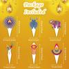12 Pcs Happy Diwali Cupcake Toppers and Wrappers Set,Purple Indian Deepavali Cupcake Decoration Indian Diwali Festival Party Decorations for Hindu Diwali India Festival of Lights Party Supplies view 2