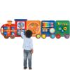 Train Activity Wall Busy Board Panels | 11-in-1 Wooden Sensory Wall Panel for Kids, Toddler Montessori Learning Activity Center, Perfect for Toddler Playroom Nursery Classroom Dentist Waiting Room view 1
