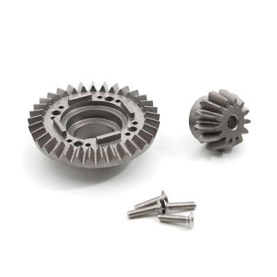40CR Steel Differential Ring Gear Output Gears Set 8578 8579 for Traxxas for UDR for Unlimited for Desert Racer 1/7 RC Car Parts Accessories(Rear)