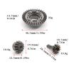 40CR Steel Differential Ring Gear Output Gears Set 8578 8579 for Traxxas for UDR for Unlimited for Desert Racer 1/7 RC Car Parts Accessories(Rear) view 3