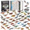 BIWASE Dinosaur Toys Book with 50 PCS Different Dinosaurs Figures & Pokers,Interactive Perfect for Kids Dinosaurs Educational Toys for 3 4 5 6 7 8 12 Year Old Boys&Girls view 1