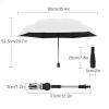 Baby Stroller Umbrella Sunlight Protection Waterproof Portable Stroller Sun Shade (White) view 2