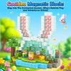 108PCS Magnetic Blocks Kids Magnet Toys, Large 1 inch Building Cubes with Puzzle Panel, Mine Magworld Easter Bunny Garden Building Crafts, Sensory Learning Toys Gift for 3+ Year Old Boys Girls view 2