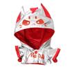 niannyyhouse 10cm 20cm Plush Doll Clothes Jacket Cat Ears Hoodie Shawl Soft Doll Dressup (Red-20cm) view 1