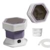 12x11x11in Small Washing Machine 2 In 1 Mini Washing Machine 8L Capacity Foldable Travel Washing Machine For Home, Dorm, Apartment, RV, Outdoor Use(Purple) view 1