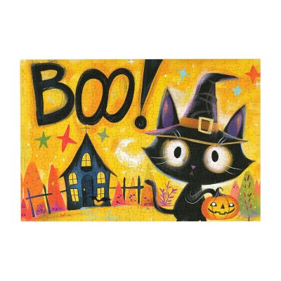 Happy Halloween Jigsaw Puzzles Halloween Decorations 200 Big Pieces, Easy to Put Together, Halloweenr Party Decorations
