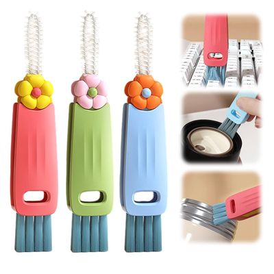 2026 New 3 in 1 Cup Lid Cleaning Brush, Crevice Cleaning Brush for Bottle Gap Tight Spaces Cup, Multifunctional Cleaner Portable CupLid Cleaner with Brush