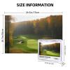 1000 Piece Jigsaw Puzzles for Adults Challenging Puzzle Wooden Picture Puzzle Personalized Custom Golf Course Wood Puzzle for Family Game Nights Gifts 29.5x19.7 inches Puzzle view 2