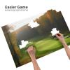 1000 Piece Jigsaw Puzzles for Adults Challenging Puzzle Wooden Picture Puzzle Personalized Custom Golf Course Wood Puzzle for Family Game Nights Gifts 29.5x19.7 inches Puzzle view 4