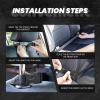 VTCTOASY Kick Mat Back Seat Protector for Car 2 Pack Extra Large Car Back Seat Cover with 3 Storage Pockets Waterproof Seat Back Protector Rose Flowers Backseat Car Organizer for Trucks SUV view 4