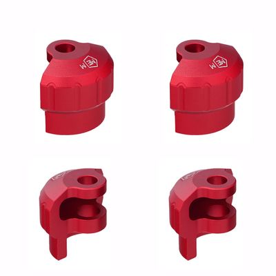 Mesimsple Alum Shock Cap Protector 6S ARAC8965 for Arrma 1/7 Felony Infraction Limitless Mojave Fireteam 6S 1/8 Kraton Outcast Notorious Talion Typhon 6s Series Upgrades Part Red