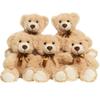 5 in 1 Light Brown Teddy Bear Stuffed Animal, 13.5 inch Soft Cuddly Stuffed Plush Bear, Gifts for Kids Baby Toddlers on Baby Shower, Valentine's Day Christmas Birthday Wedding Party (Light Brown) view 1
