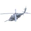 2PCS 1/200 Scale Military Model U.S.A. MH-60L DAP Black Hawk Helicopter with Metal Blade Uncolored DIY Resin Model for Military Collection view 1