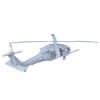 2PCS 1/200 Scale Military Model U.S.A. MH-60L DAP Black Hawk Helicopter with Metal Blade Uncolored DIY Resin Model for Military Collection view 4