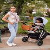 FAWN DESIGN The Stroller Caddy, Premium Matte Faux Leather Stroller Organizer with Cup Holder, Brown Diaper Bag with Adjustable Stroller Straps, 2 Exterior Pockets 1 Zipper Pocket, 14x 5x 7 inches view 4