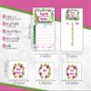 Tropical Hawaiian Theme Bunco Score Cards and Tally Sheets- Summer Bunco - Bunco Score Sheets - Holiday Themed Bunco - Scorecards - Tally Sheets - Ghost Player - Aloha Bunco - Bunco Game Kit view 2