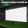 AVVCRMYIUY Golf Simulator Impact Screens Installed on Golf Hitting Net Frame, Sim Ball Simulator Impact Display Projection Screen Cloth,for Outdoor Indoor Home Golf Training,72 inches 16:9 view 3