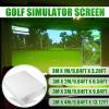 AVVCRMYIUY Golf Simulator Impact Screens Installed on Golf Hitting Net Frame, Sim Ball Simulator Impact Display Projection Screen Cloth,for Outdoor Indoor Home Golf Training,72 inches 16:9 view 4