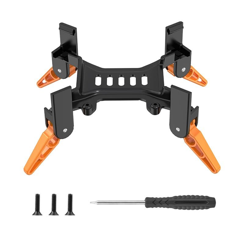 ABZEKH Drone Accessories for Foldable Landing Gear for DJI Avata 2 Drone for Gimbal Protection Light Heighten Feet Extended Kit for Avata2 Drone Accessories(Orange)