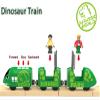 Toy Train Set for Wooden Tracks, Battery Operated Train for Toddlers, Motorized Train with Dinosaur Train for Kids, Electric Train Toy Compatible with Thomas & Friends, Brio view 2