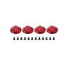 ABZEKH Drone Accessories 4pcs for DJI Mini 2/MINI SE Upgrade Motor Cover Cap Dust-Proof Engine Protector Guard for Aluminium for Mavic Mini 2 Accessories(RED MINI 2) view 1