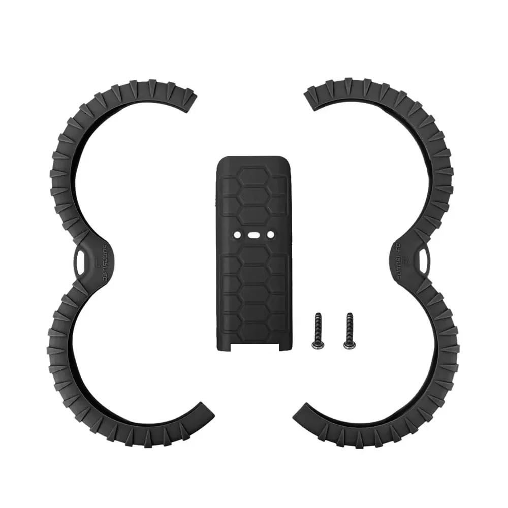 ABZEKH Drone Accessories for Sunnylife Propeller Guard Cage for DJI Avata 2 ArmsFor Anti-Collision Ring Props case for Protector Cover Accessories(Black Suit A)