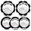 KGNIAHGU Your Poker Room Theme Custom Plastic Chips,5 Available in 9 Colors,Double Sided Full Color PrintAdd Your Own Design,Personalized Image or Text on Chip (Black, 37MM) view 2