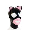 SMGZC Latex Head Cover,with ears,Latex Mask Latex Face Hood,Rubber HeadMask Party Decorate Mask for Cosplay Clubwear (XS) view 1