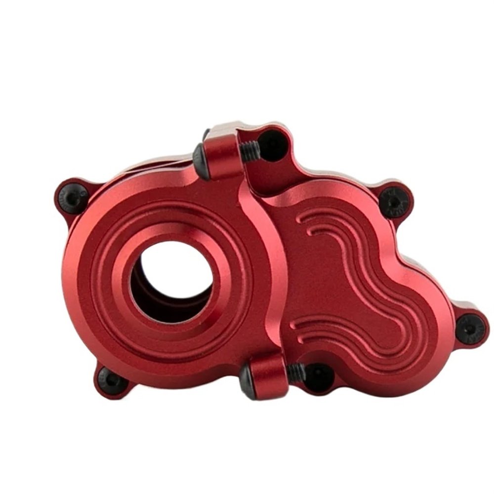 VBCERSDZ RC Transmission Gear Box Compatible with for traxxas for E-Revo for VXL 2.0 1/10 RC Model Car Transmission Metal Gear Box Shell Cover Differential Gearbox Housing(Red)