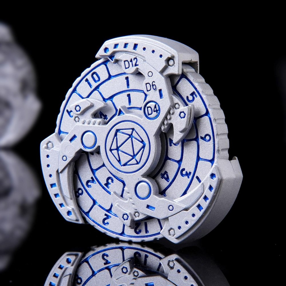 7-in-1 Spinner DND Dice Set, Rotate Metal Rotate Dungeons and Dragons DND Compass Dice, Cool RPG Role Playing Table Game Dice