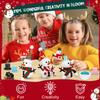 Christmas Crafts Snowman Kit with Cards, 12-Pack DIY Snowman Craft Kit for Kids, Creative Modeling Clay Build a Snowman Making Kit for Classroom Xmas Activities, Stocking Stuffers, Kids Toys Favors view 2