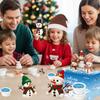 Christmas Crafts Snowman Kit with Cards, 12-Pack DIY Snowman Craft Kit for Kids, Creative Modeling Clay Build a Snowman Making Kit for Classroom Xmas Activities, Stocking Stuffers, Kids Toys Favors view 3
