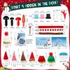 Christmas Crafts Snowman Kit with Cards, 12-Pack DIY Snowman Craft Kit for Kids, Creative Modeling Clay Build a Snowman Making Kit for Classroom Xmas Activities, Stocking Stuffers, Kids Toys Favors view 4