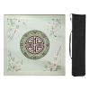 Square Mahjong Mat with Storage Bag, Mahjong Game Mat Anti Slip Noise Reduction, Mahjong Table Pad with Edge(Green,35x35in) view 1