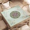 Square Mahjong Mat with Storage Bag, Mahjong Game Mat Anti Slip Noise Reduction, Mahjong Table Pad with Edge(Green,35x35in) view 2