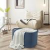 MEGASKET Extra Large Rectangle Storage Basket, 23.6" x 17" x 12" Dark Blue Blanket Storage for Living Room, Large Woven Cotton Rope Storage Box, Soft Kids Toy Basket Organizer Bin, Big Wicker Basket view 3