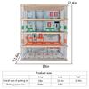 1:24 Scale Car Model Display Case 4 Tiers,with LED Light and Acrylic Dust Cover Toys Car Model Display Stand ,Parking Lot Scene Hot Diecast Wheels Storage Cabinet view 2