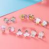 20 Pairs Cute Clip on Earrings for - Animal Clipon Earrings Pack for Little Girls - Colorful Flower Clip-on Earrings Set for - view 3