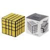 Willking Mirror Cube 4x4x4 Speed Cube 4x4 Mirror Blocks Cube Different Shapes Golden Cube view 2