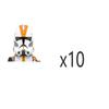 212th Clone Troopers 11pcs Clone Troopers Army figs Set Battle Pack with Accessories view 4