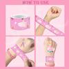 122 PCS Ballerina Party Favors Dancing Theme Birthday Supplies Decorations with Ballerina Goodie Bags, Ballerina Stickers, Ballerina Tattoos, Ballerina Slap Bracelets, Ballet Keychain and Button Pins view 4